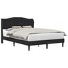 vidaXL Struttura del letto con testiera Nero 120 x 190 cm Similpelle