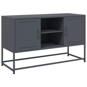 vidaXL Mobile TV Antracite 100,5x39x60,5 cm in Acciaio