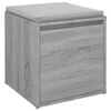 vidaXL Cassetto Contenitore Grigio Sonoma 40,5x40x40 cm in Multistrato