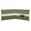 vidaXL Frangivento da Campeggio Verde 344x120 cm Impermeabile