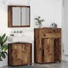 vidaXL Set di mobili per il bagno con cassetto 3 pcs Legno vecchio
