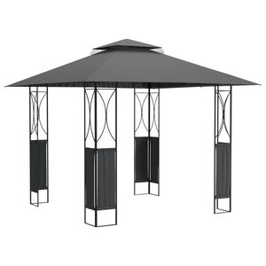 vidaXL Gazebo con Tetto Antracite 300x300x270 cm Acciaio