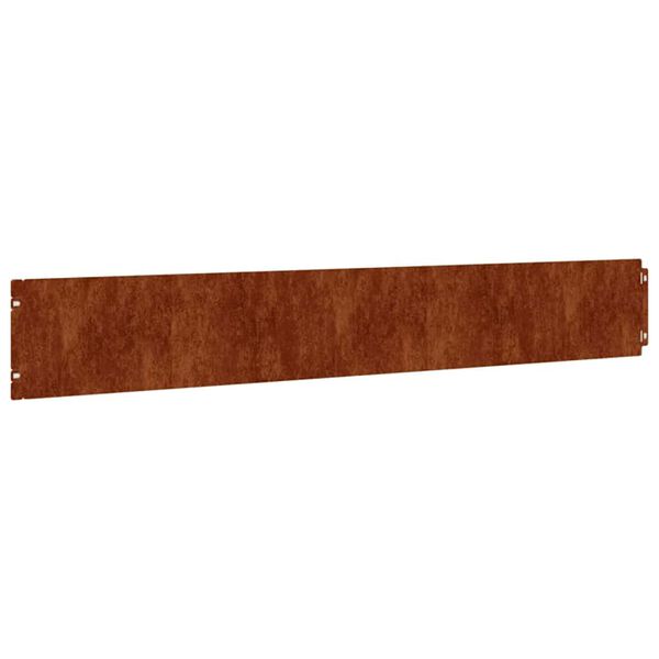 vidaXL Bordure per Prato 10 pz 15x103 cm Flessibili in Acciaio Corten