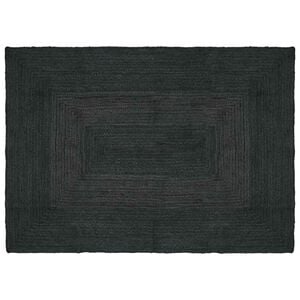 vidaXL Tappeto da Area Grigio Scuro 120 x 170 cm Juta