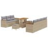 vidaXL Set Divano da Giardino 14 pz 9-Numero di posti