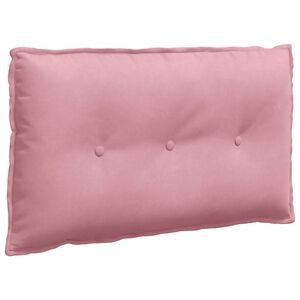 vidaXL Cuscino per Schiena Rosa 80 x 50 cm Tessuto in Cords