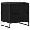 vidaXL Comodino Rovere Nero 50 x 39.5 x 50 cm Legno ingegnerizzato