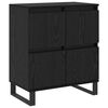 vidaXL Credenza 2 pcs Rovere Nero 60 x 35 x 70 cm