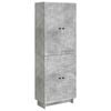 vidaXL Set di armadi 2 pcs Grigio Cemento 66 x 34,5 x 90 cm