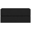vidaXL Mobile lavabo Rovere nero 90 x 39 x 62 cm Legno multistrato