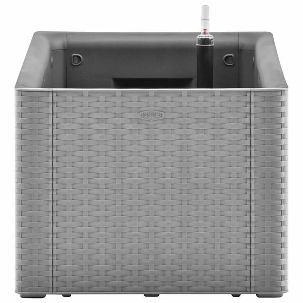 vidaXL Letto Rialzato da Giardino con Irrigazione Grigio 100x43x33cm