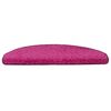 vidaXL Tappetini per scale 30 pz 65x21x4 cm rosa semicircolari grandi