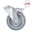 vidaXL Ruote Girevoli con Foro per Bulloni 16 pz 100 mm