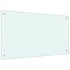 vidaXL Paraschizzi per Cucina Color Latte 90x50 cm in Vetro Temperato