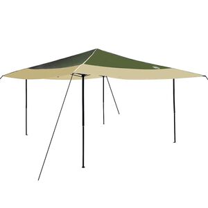 vidaXL Tenda Gazebo Verde 395 x 395 x 251 cm Tessuto