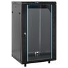 vidaXL Armadietto di Rete 18U con Ruote 19" IP20 60x60x100 cm