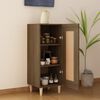 vidaXL Credenza Rovere Marrone 34,5x34x90 cm in Legno Multistrato