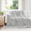 vidaXL Coperte da Pile 6 pcs Grigio 270 x 240 cm Panno