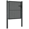 vidaXL Cancello da Giardino Antracite 100x100 cm in Acciaio