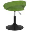 vidaXL Sedie da Pranzo Girevoli 2 pz Verde Chiaro in Velluto