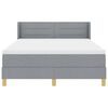 vidaXL <strong>Letto a Molle< / strong> Grigio chiaro 140 x 190 cm