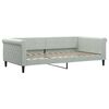 vidaXL Divano Letto con Letto Estraibile Grigio Chiaro 100x200 Velluto