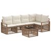 vidaXL Set Divano da Giardino 6 pcs Beige polyrattan