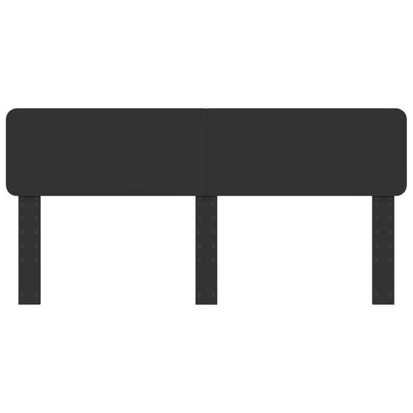 vidaXL Testiera Rovere Nero 200 cm Legno multistrato