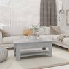 vidaXL Tavolino da Salotto Grigio Sonoma 102x55x42 cm in Truciolato