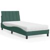 vidaXL Letto con Materasso Hanko Verde Scuro 80x200 cm in Velluto