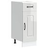 vidaXL Base da Cucina Kalmar Bianco Lucido in Legno Multistrato