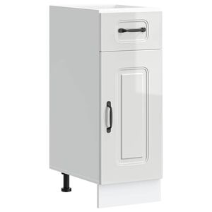 vidaXL Base da Cucina Kalmar Bianco Lucido in Legno Multistrato
