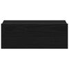 vidaXL Comodino sospeso Rovere Nero 40x32x15 cm in Legno ingegnerizzato