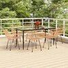 vidaXL Set da Pranzo da Giardino 7 pz in Polyrattan