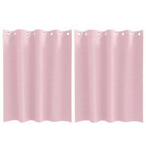 vidaXL Tende Blackout con Anelli 2 pz Rosa baby 140 x 140 cm