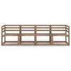 vidaXL Set Divano Pallet da Giardino 4pz Legno Pino Impregnato Marrone