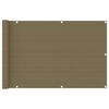 vidaXL Paravento da Balcone Grigio Talpa 90x600 cm in HDPE