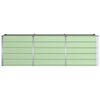 vidaXL Fioriera Verde 240 x 80 x 75 cm Acciaio