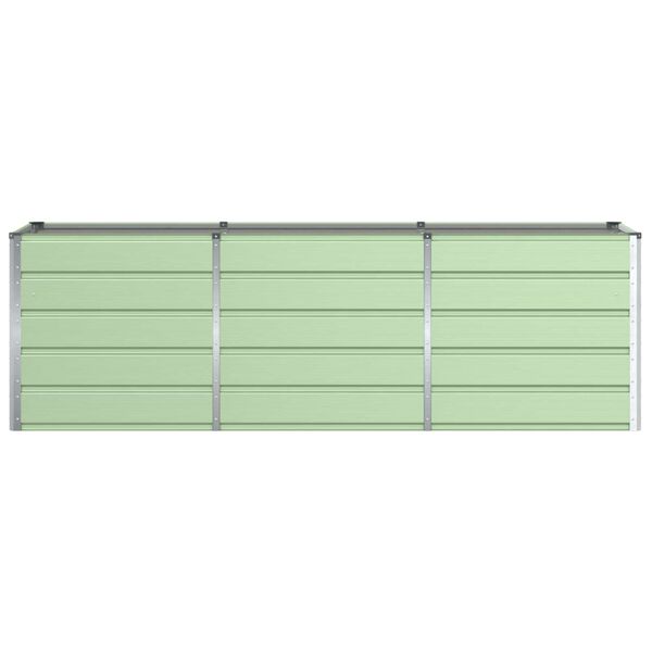 vidaXL Fioriera Verde 240 x 80 x 75 cm Acciaio