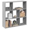vidaXL Libreria Divisorio Grigio Sonoma 102x29x103,5 cm in Truciolato