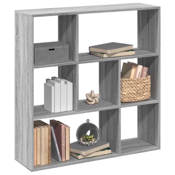 vidaXL Libreria Divisorio Grigio Sonoma 102x29x103,5 cm in Truciolato