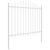 vidaXL Recinzione per Giardino 7 pcs Bianco 170 x 165 cm