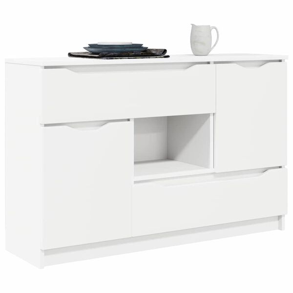 vidaXL Credenza con cassetto Bianco 100 x 30 x 65,6 Legno multistrato