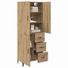 vidaXL Credenza con cassetto Rovere artigianale 69,5 x 34 x 180 cm