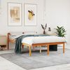 vidaXL Letto per Anziani Marrone Cera 120x190cm Legno Massello di Pino