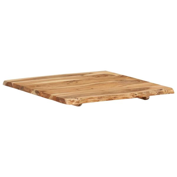 vidaXL Piano del Tavolo in Legno Massello di Acacia 58x(50-60)x2,5 cm
