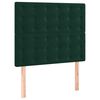 vidaXL Giroletto senza Materasso Verde Scuro 120x200 cm in Velluto