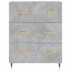 vidaXL Credenza Grigio Cemento 69,5x34x180 cm in Legno Multistrato