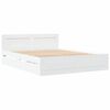 vidaXL Struttura del letto Bianco 150 x 200 cm Legno ingegnerizzato
