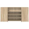 vidaXL Banco Reception Rovere Sonoma 200x50x103,5 cm Legno Multistrato